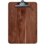 Hand-Crafted Solid Walnut Letter-Size Clipboard - WinwoodDesigns.com