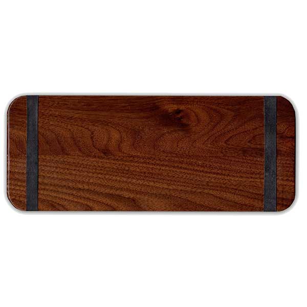 Drink Menu Holder 5.25" x 13.5" Wooden Banded Menu Board with Custom Engraving