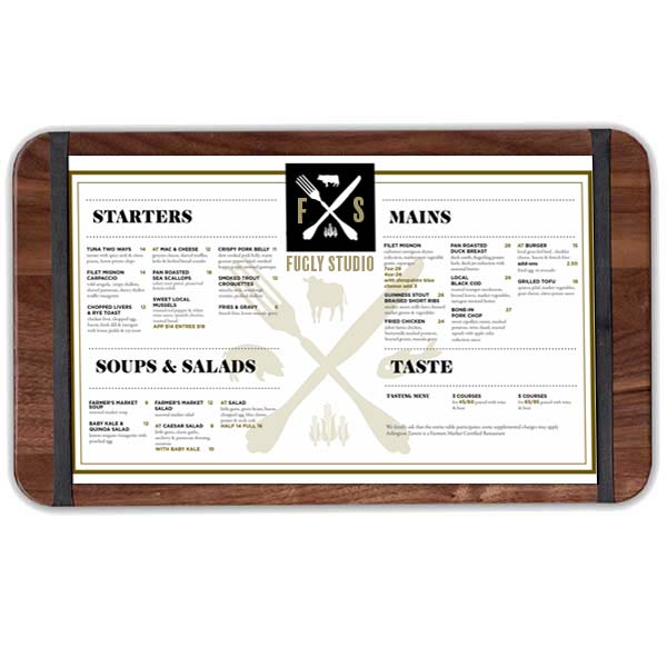 Banded Menu Boards for all Occassions