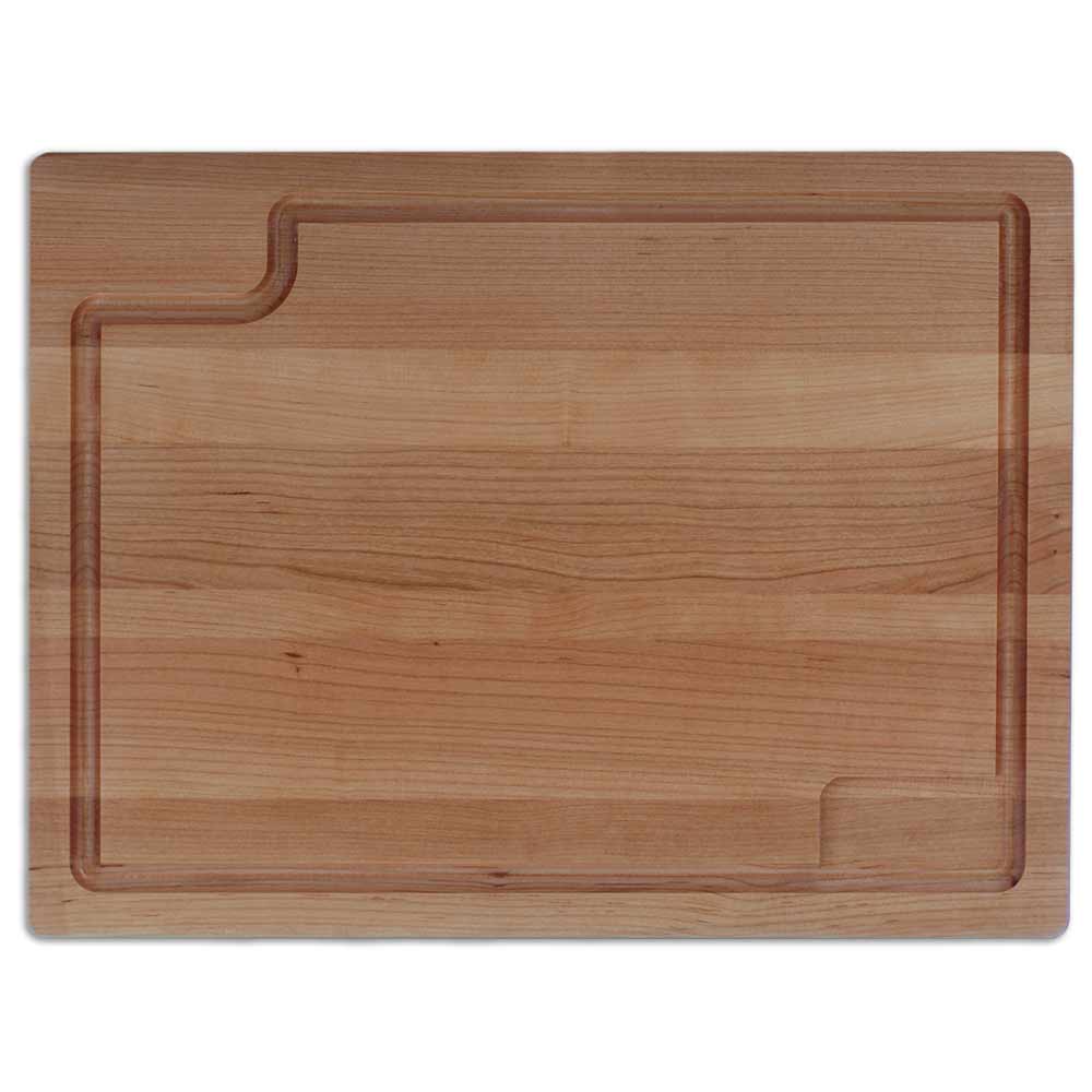 Personalized Professional Meat Carving Board Solid Cherry Hardwood 3/4" Thick