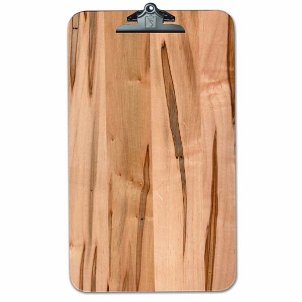 Extra large Ambrosia Maple Wood engraved Menu Clipboard
