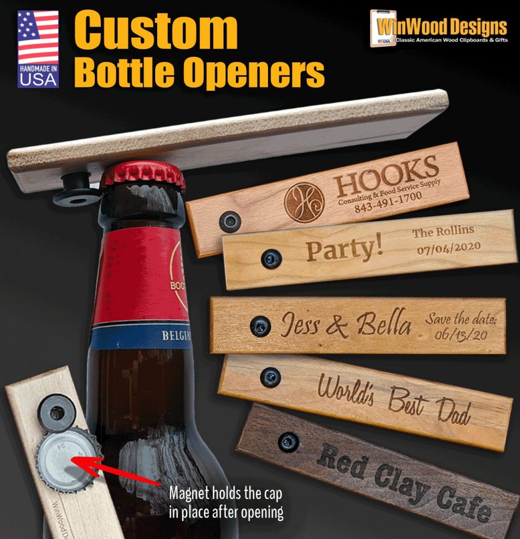 Personalized Wood Bottle Opener