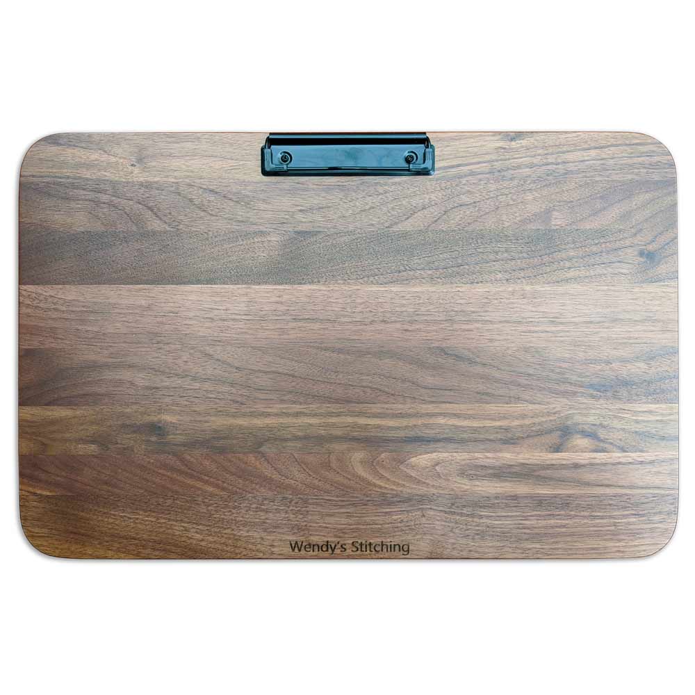 Deluxe Extra-Large Solid Walnut Clipboard / Drawing Board