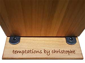 Custom Engraved Wood Tabletop Menu Clip Board