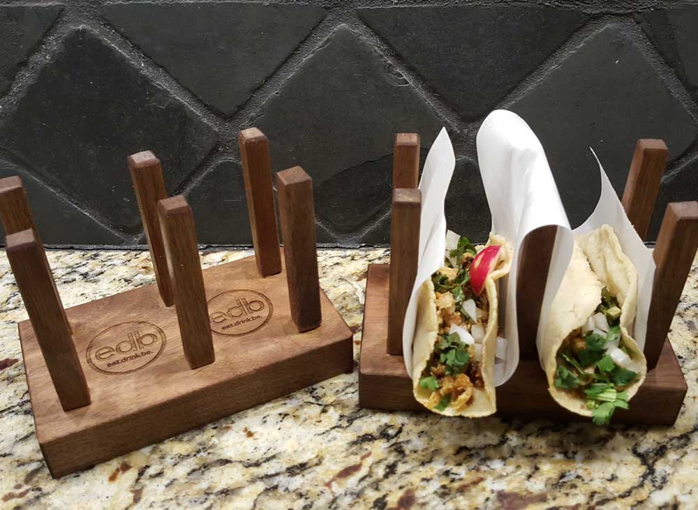Personalized Wooden Taco trays