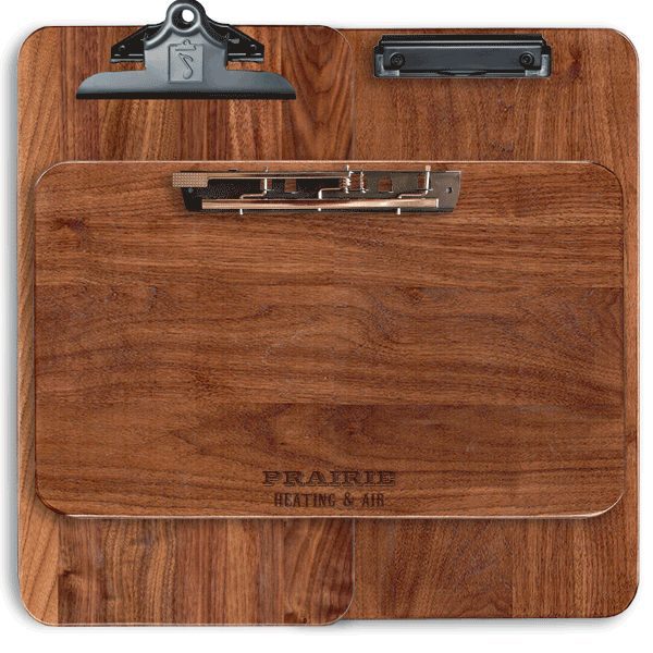 Extra Large Clipboard - Solid Walnut 12" x 18" by Winwood Designs